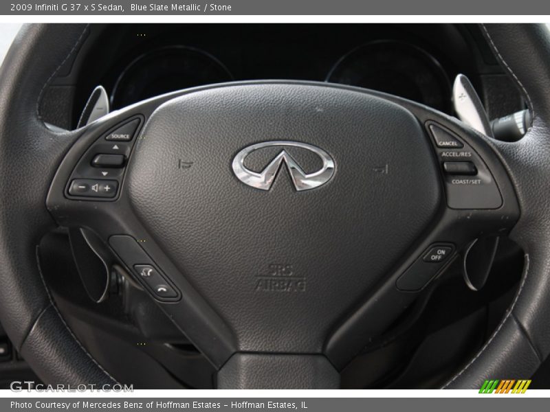 Blue Slate Metallic / Stone 2009 Infiniti G 37 x S Sedan