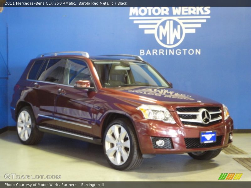 Barolo Red Metallic / Black 2011 Mercedes-Benz GLK 350 4Matic