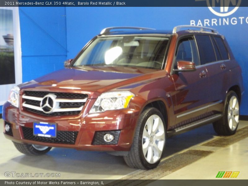 Barolo Red Metallic / Black 2011 Mercedes-Benz GLK 350 4Matic