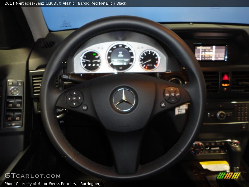 Barolo Red Metallic / Black 2011 Mercedes-Benz GLK 350 4Matic