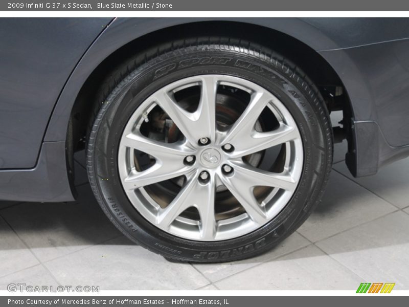 Blue Slate Metallic / Stone 2009 Infiniti G 37 x S Sedan