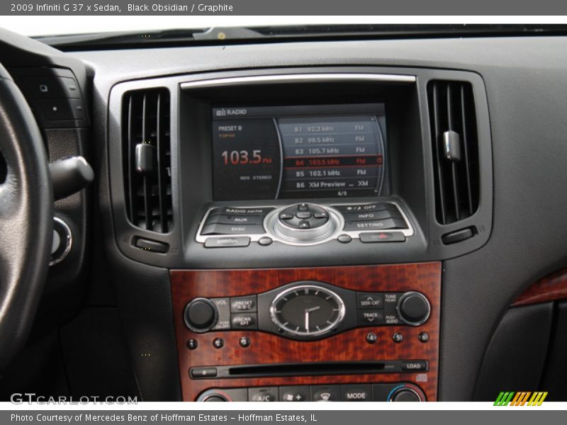 Black Obsidian / Graphite 2009 Infiniti G 37 x Sedan