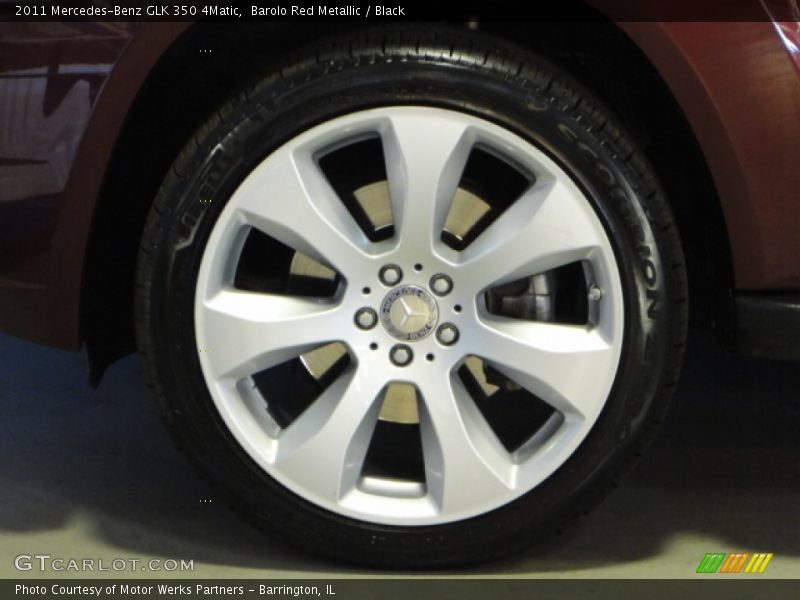 Barolo Red Metallic / Black 2011 Mercedes-Benz GLK 350 4Matic