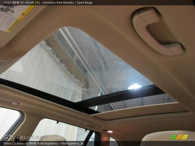 Sunroof of 2013 X5 xDrive 35i