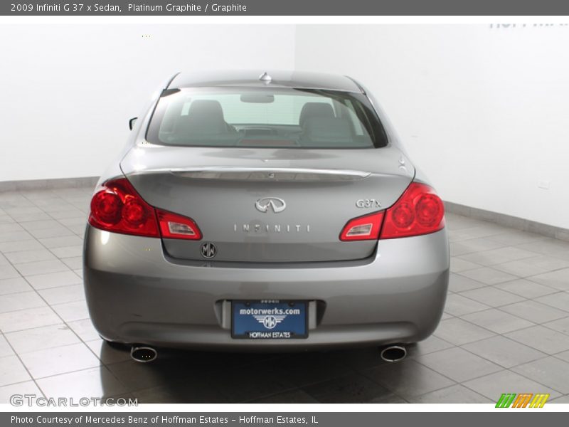 Platinum Graphite / Graphite 2009 Infiniti G 37 x Sedan