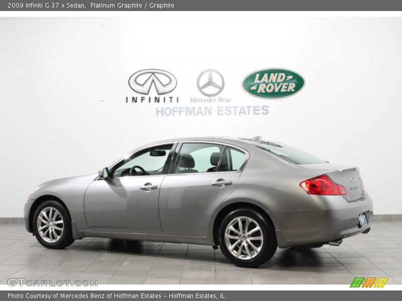 Platinum Graphite / Graphite 2009 Infiniti G 37 x Sedan