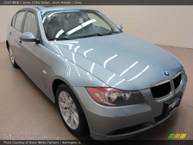 Arctic Metallic / Grey 2007 BMW 3 Series 328xi Sedan