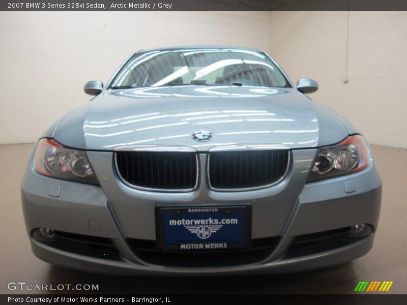 Arctic Metallic / Grey 2007 BMW 3 Series 328xi Sedan