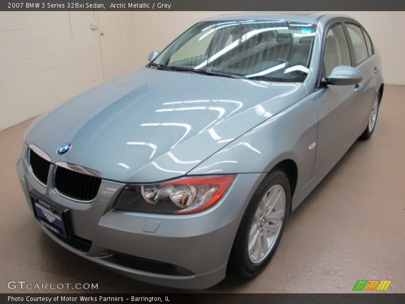Arctic Metallic / Grey 2007 BMW 3 Series 328xi Sedan