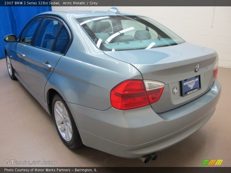 Arctic Metallic / Grey 2007 BMW 3 Series 328xi Sedan