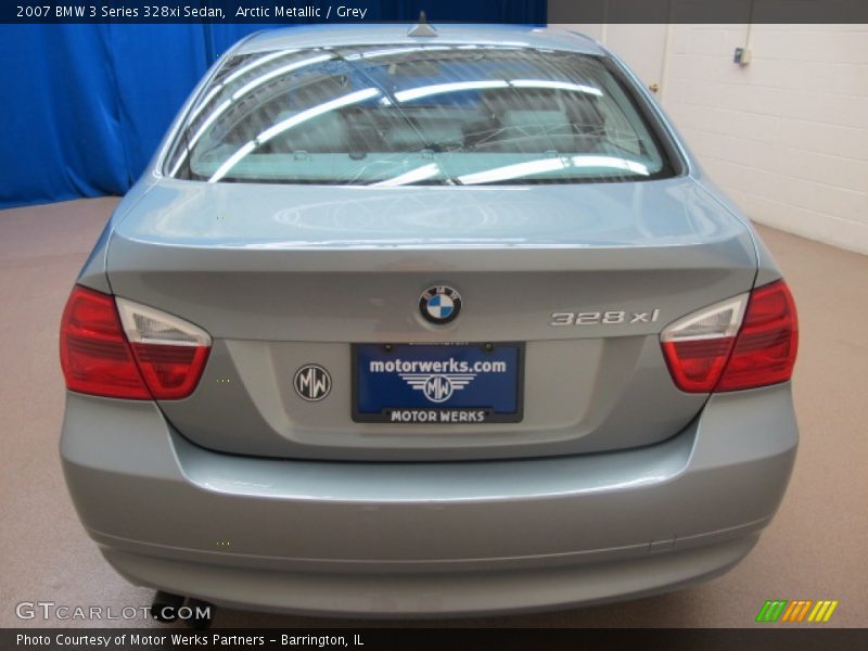 Arctic Metallic / Grey 2007 BMW 3 Series 328xi Sedan