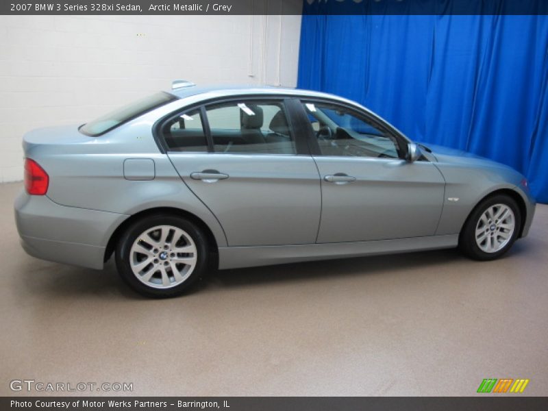 Arctic Metallic / Grey 2007 BMW 3 Series 328xi Sedan