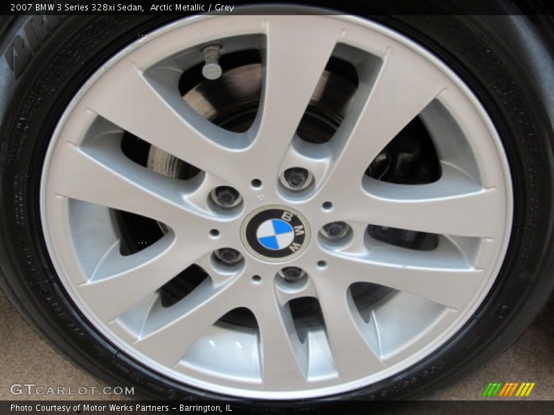 Arctic Metallic / Grey 2007 BMW 3 Series 328xi Sedan