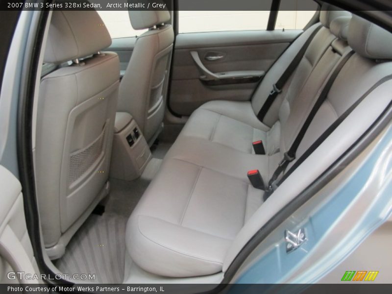 Arctic Metallic / Grey 2007 BMW 3 Series 328xi Sedan