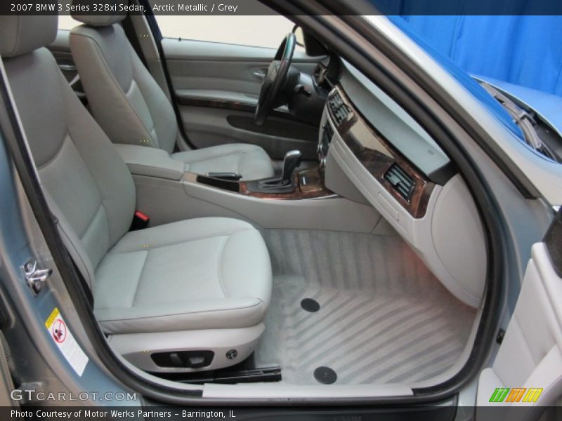 Arctic Metallic / Grey 2007 BMW 3 Series 328xi Sedan