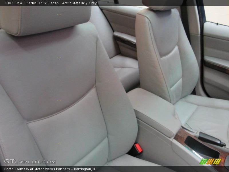 Arctic Metallic / Grey 2007 BMW 3 Series 328xi Sedan