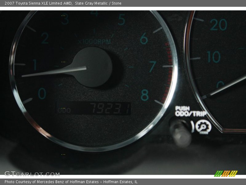 Slate Gray Metallic / Stone 2007 Toyota Sienna XLE Limited AWD