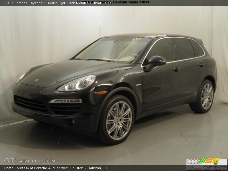Jet Black Metallic / Luxor Beige 2012 Porsche Cayenne S Hybrid