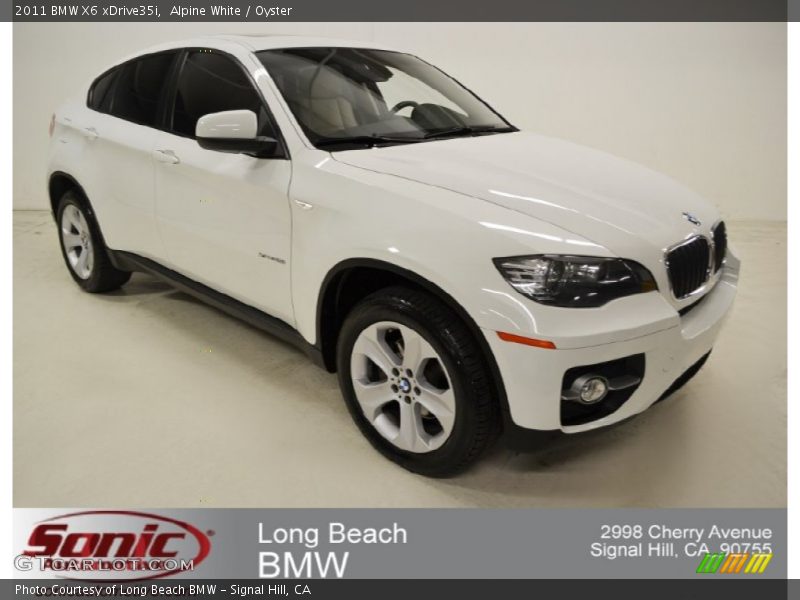 Alpine White / Oyster 2011 BMW X6 xDrive35i
