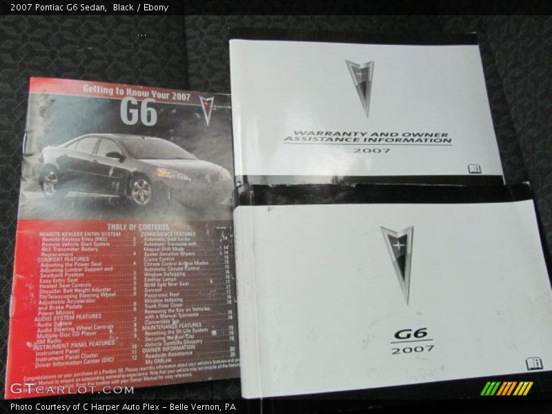 Books/Manuals of 2007 G6 Sedan