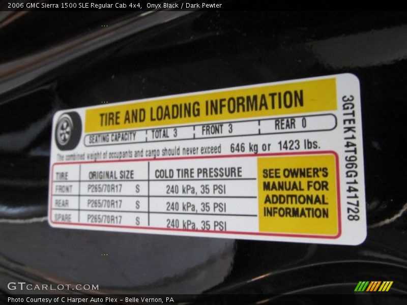 Onyx Black / Dark Pewter 2006 GMC Sierra 1500 SLE Regular Cab 4x4