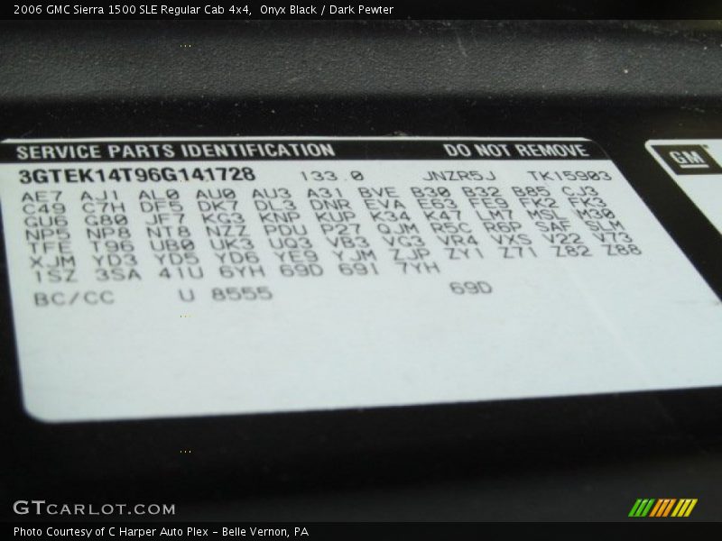 Onyx Black / Dark Pewter 2006 GMC Sierra 1500 SLE Regular Cab 4x4