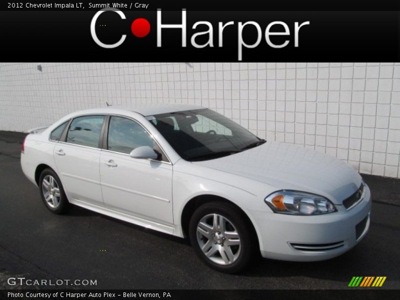 Summit White / Gray 2012 Chevrolet Impala LT