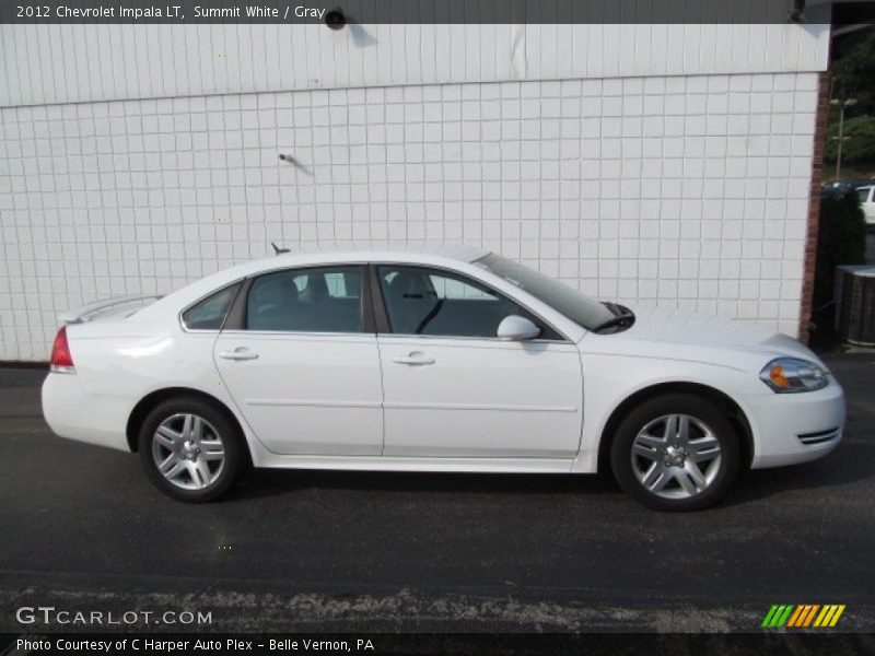 Summit White / Gray 2012 Chevrolet Impala LT
