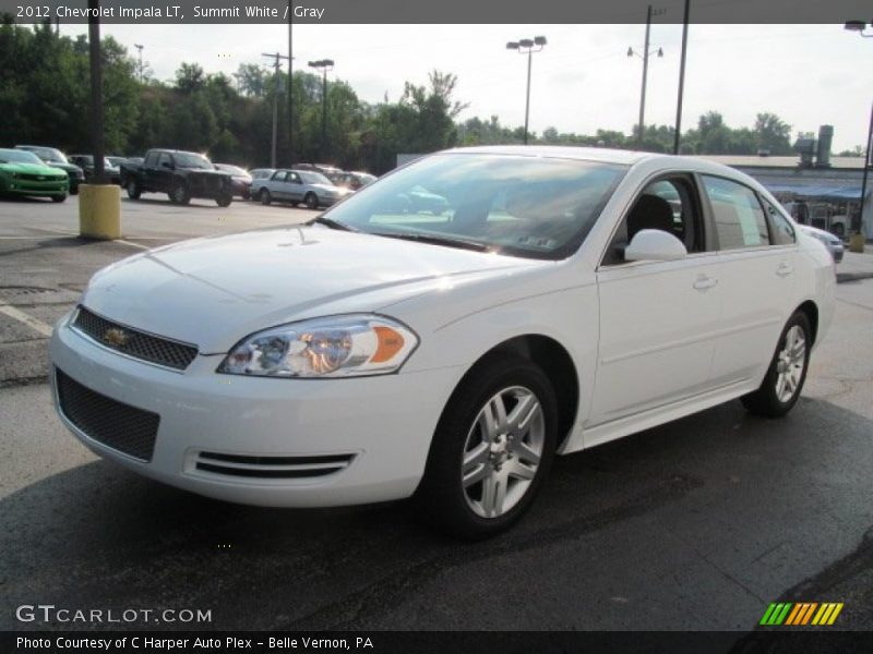 Summit White / Gray 2012 Chevrolet Impala LT