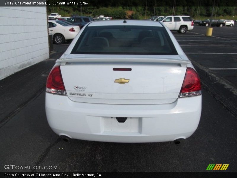 Summit White / Gray 2012 Chevrolet Impala LT