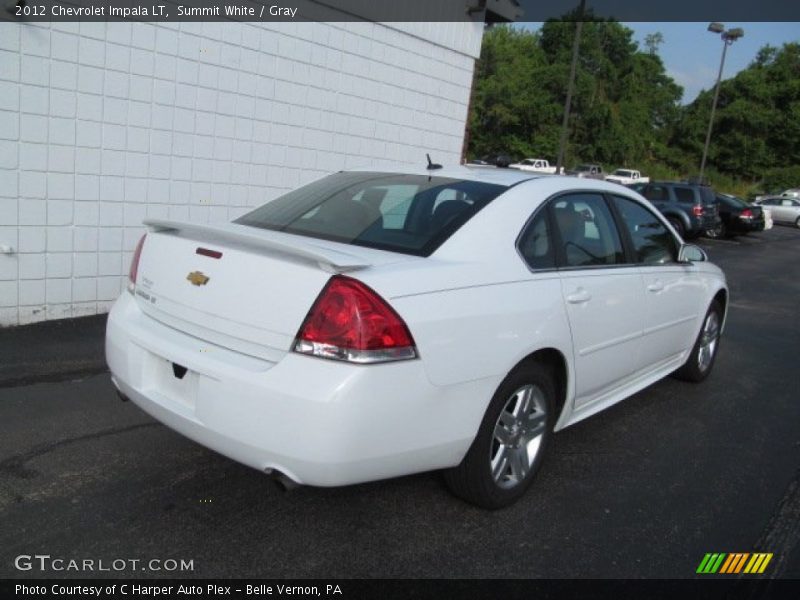 Summit White / Gray 2012 Chevrolet Impala LT