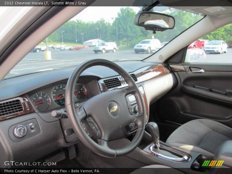 Summit White / Gray 2012 Chevrolet Impala LT