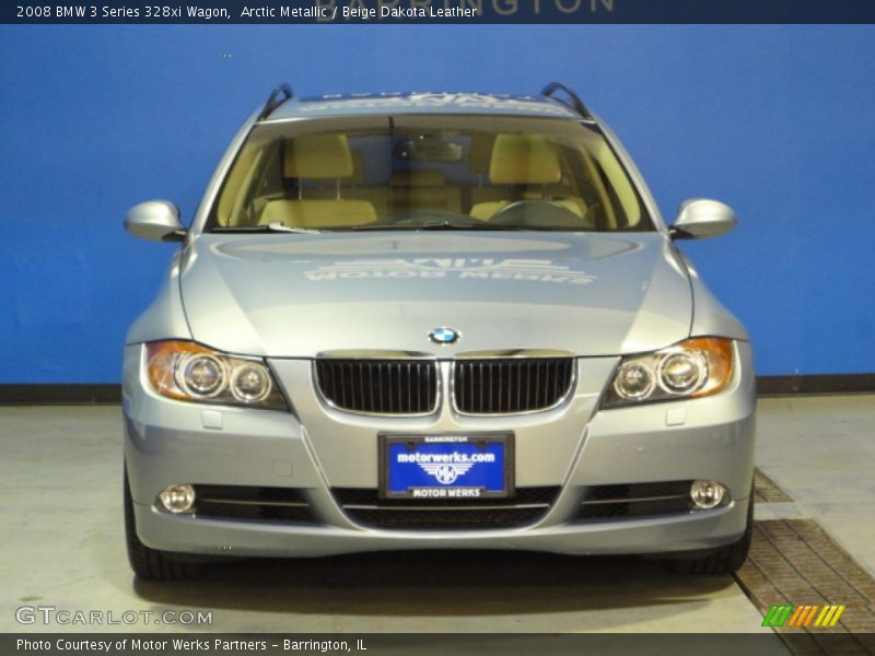 Arctic Metallic / Beige Dakota Leather 2008 BMW 3 Series 328xi Wagon