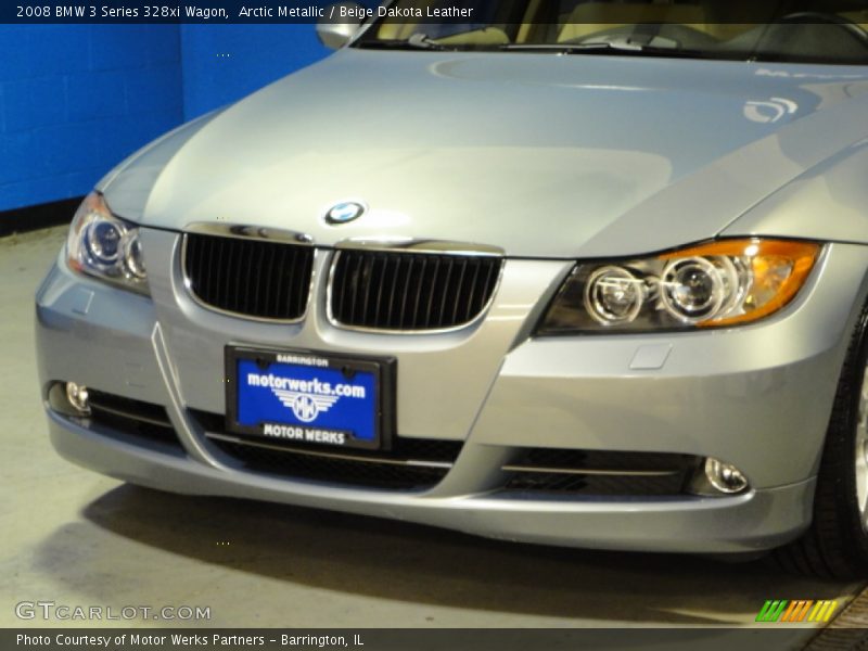 Arctic Metallic / Beige Dakota Leather 2008 BMW 3 Series 328xi Wagon