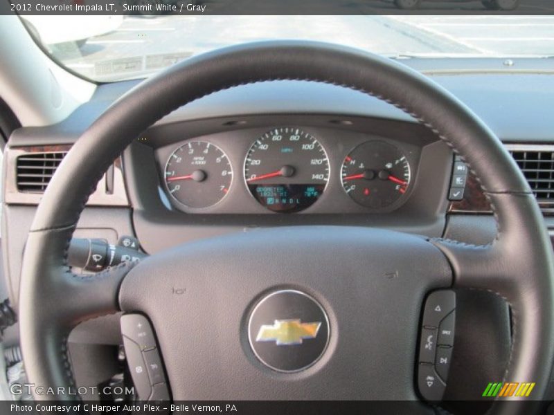 Summit White / Gray 2012 Chevrolet Impala LT