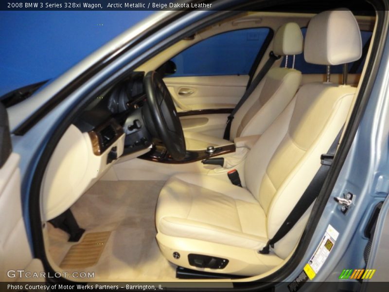 Arctic Metallic / Beige Dakota Leather 2008 BMW 3 Series 328xi Wagon