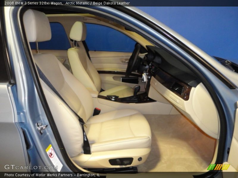 Arctic Metallic / Beige Dakota Leather 2008 BMW 3 Series 328xi Wagon