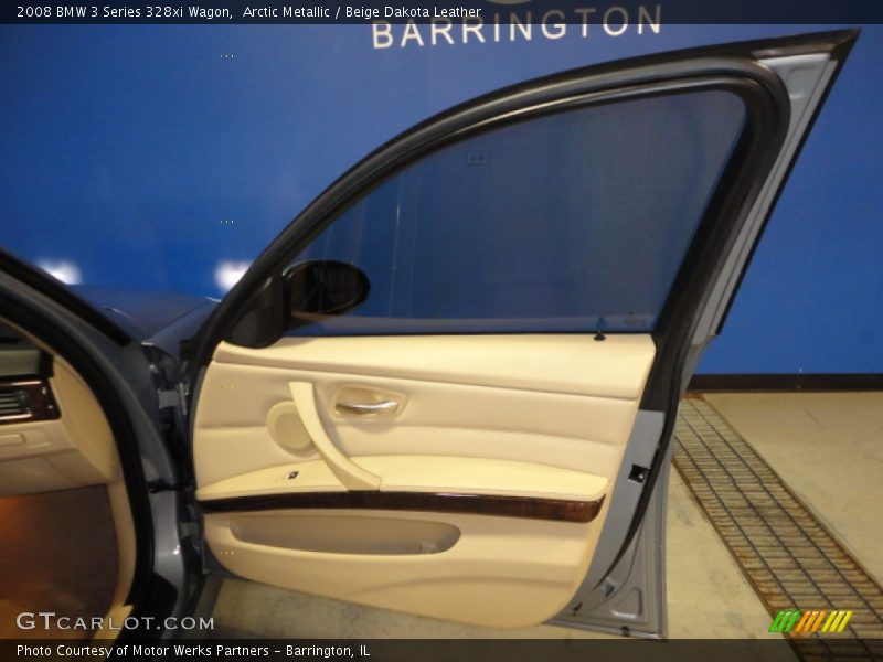 Arctic Metallic / Beige Dakota Leather 2008 BMW 3 Series 328xi Wagon