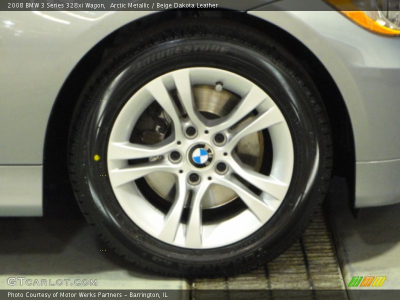 Arctic Metallic / Beige Dakota Leather 2008 BMW 3 Series 328xi Wagon