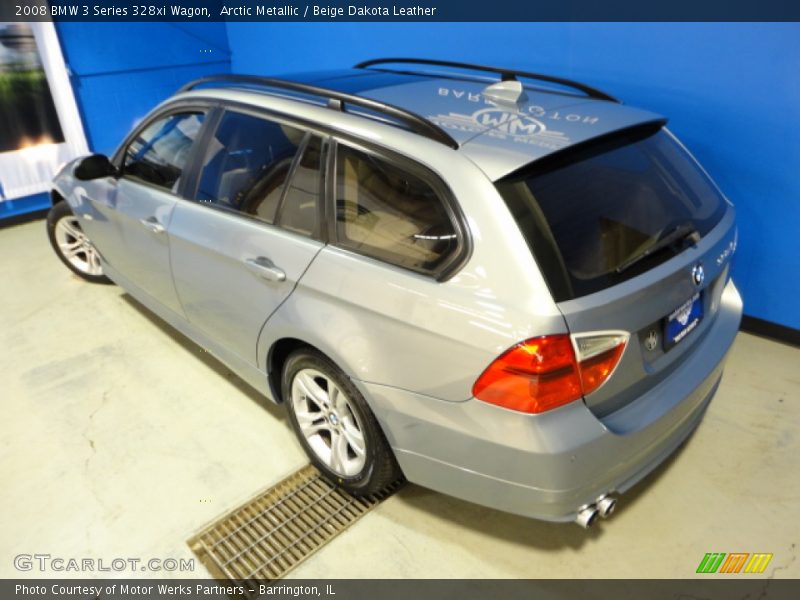 Arctic Metallic / Beige Dakota Leather 2008 BMW 3 Series 328xi Wagon