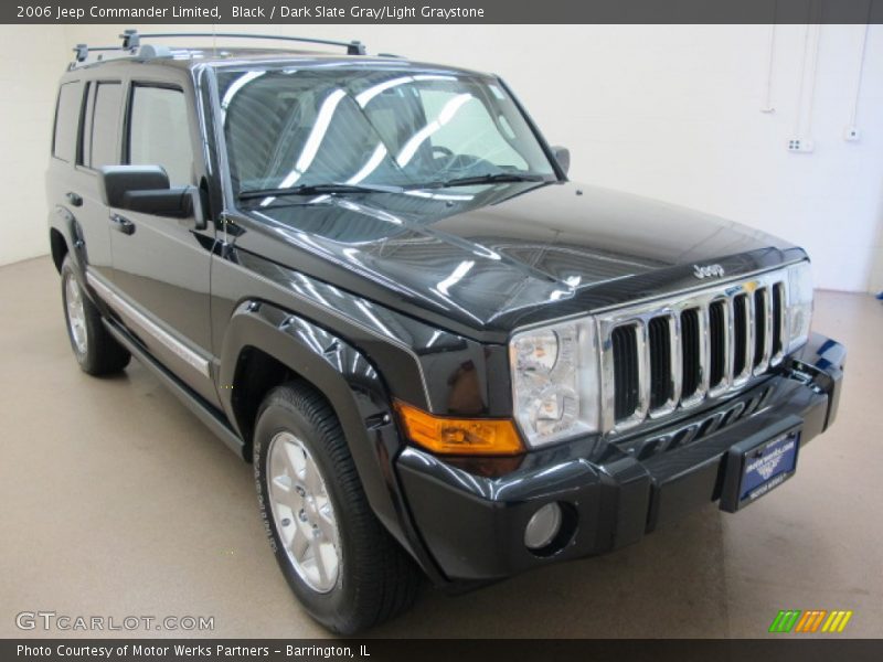 Black / Dark Slate Gray/Light Graystone 2006 Jeep Commander Limited