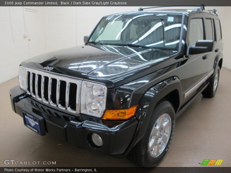 Black / Dark Slate Gray/Light Graystone 2006 Jeep Commander Limited