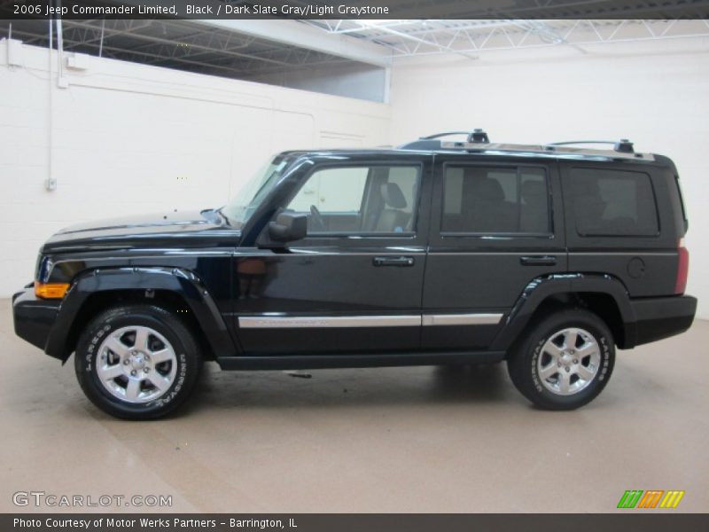 Black / Dark Slate Gray/Light Graystone 2006 Jeep Commander Limited