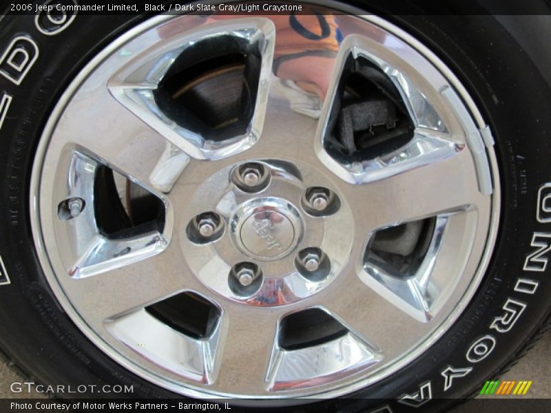 Black / Dark Slate Gray/Light Graystone 2006 Jeep Commander Limited