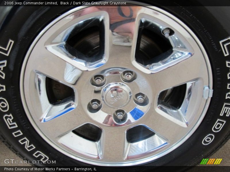 Black / Dark Slate Gray/Light Graystone 2006 Jeep Commander Limited