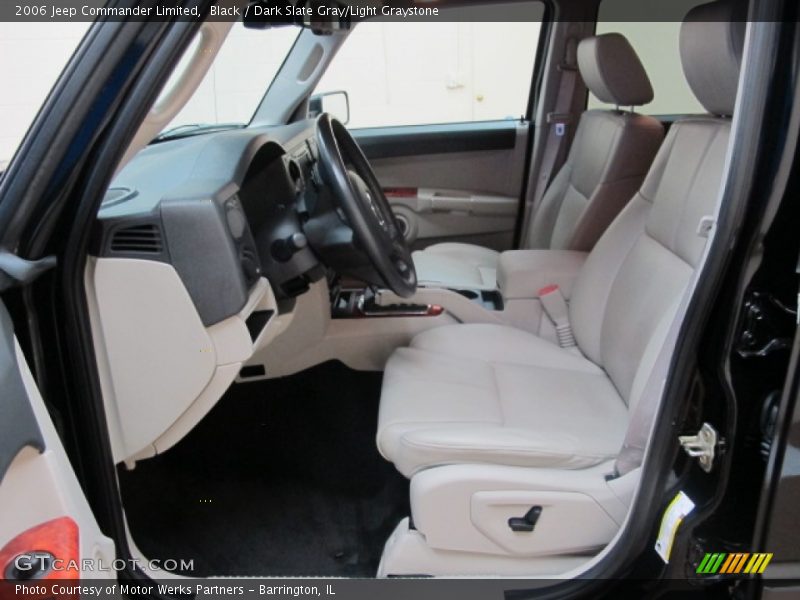 Black / Dark Slate Gray/Light Graystone 2006 Jeep Commander Limited