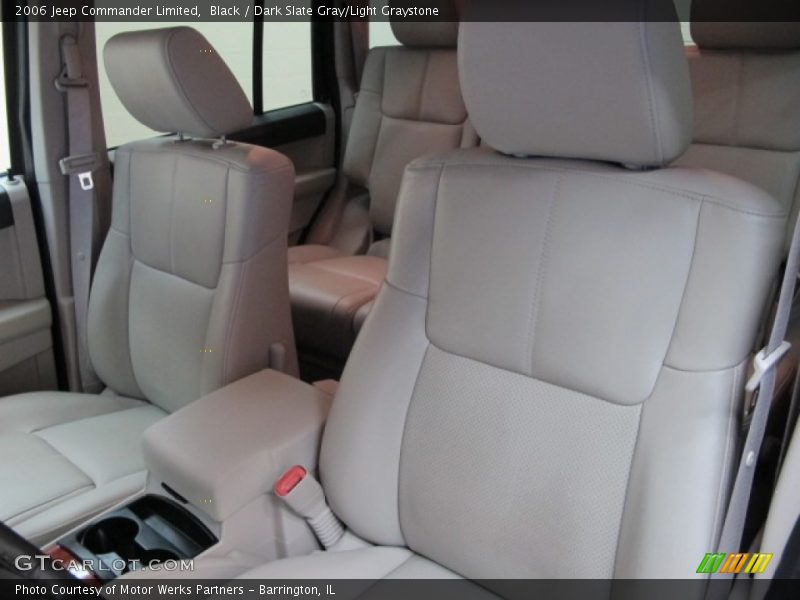 Black / Dark Slate Gray/Light Graystone 2006 Jeep Commander Limited