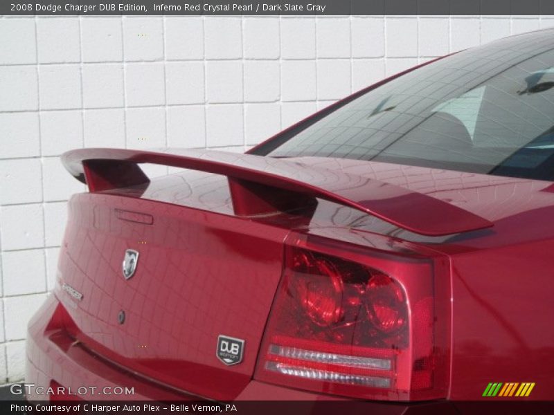 Inferno Red Crystal Pearl / Dark Slate Gray 2008 Dodge Charger DUB Edition