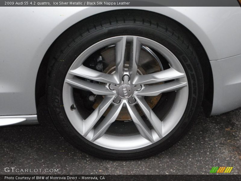 Ice Silver Metallic / Black Silk Nappa Leather 2009 Audi S5 4.2 quattro