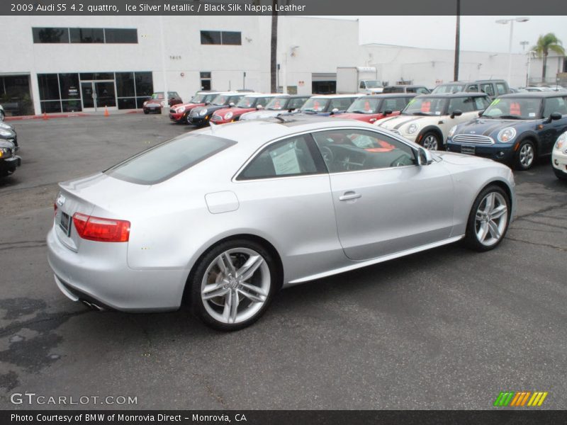 Ice Silver Metallic / Black Silk Nappa Leather 2009 Audi S5 4.2 quattro